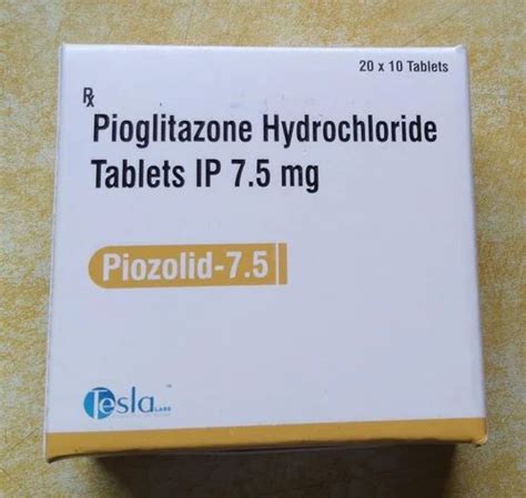 7 5mg Pioglitazone Hydrochloride Tablet At Best Price In Pune