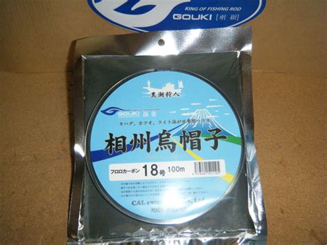 Yahooオークション 剛樹 フロロカーボンハリス 黒潮狩人 18号 相州