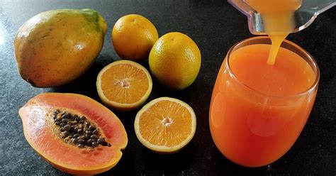 Como Fazer Suco de Laranja Mamão