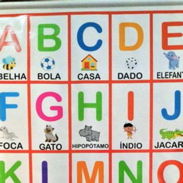 Banner Impresso Educativo Alfabeto Colorido Ilustrações no Elo7