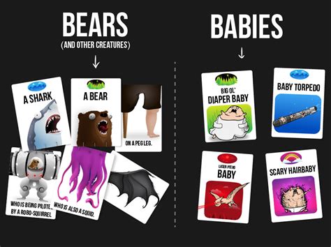 Bears Vs Babies Card Game By Exploding Kittens Creators Revealed Stuff