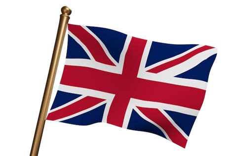 Premium Photo The National Flag Of The United Kingdom Waving