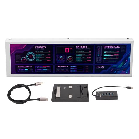 Inch Ips Lcd Monitor X Cpu Gpu Ssd Data Temperature Monitor