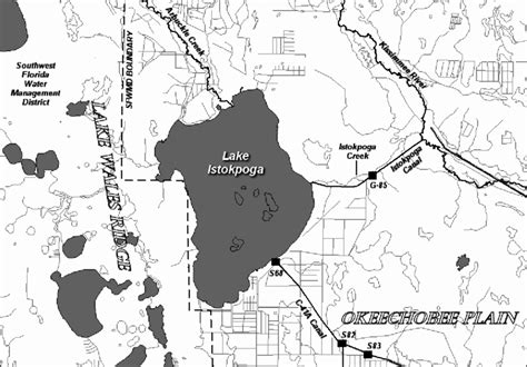 Major Drainage Features Of Lake Istokpoga Download Scientific Diagram