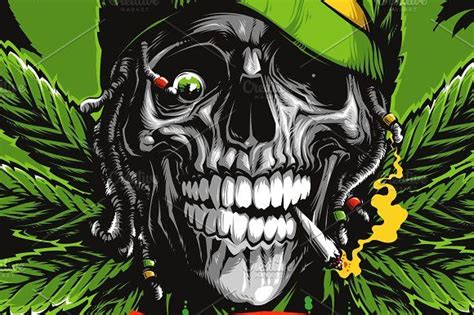 Smoking Skulls By Daver2002ua On Creativemarket Joker Card Tattoo