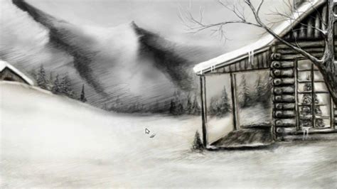 Winter Scene Sketch At Explore Collection Of