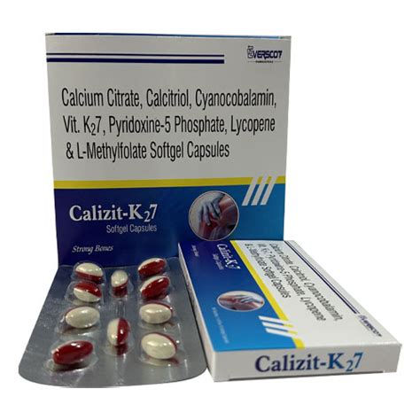 Calizit K27 Softgel Capsules Everscot Pharmaceuticals Pvt Ltd