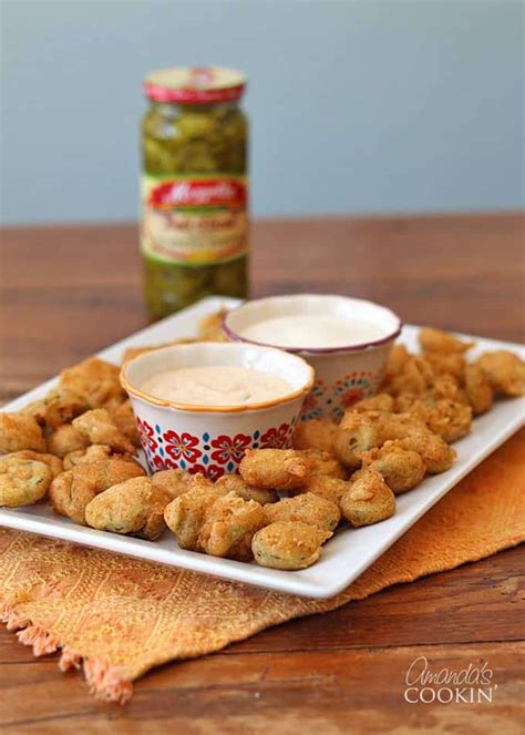 Fried Jalapeno Slices : Crispy deep fried jalapenos