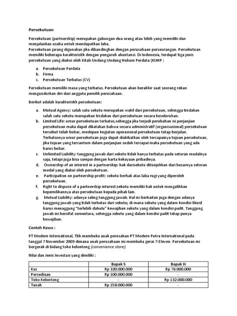 Tb 1 Akuntansi Keuangan Lanjutan 1 Pdf