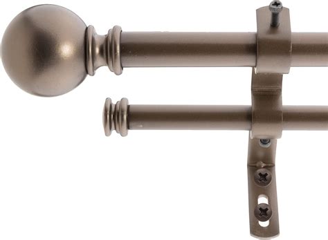 Amazon Decopolitan 1 Industrial Double Curtain Rod Set 72 To 144