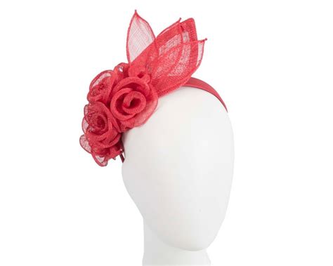 Large Red Flower Headband Fascinator By Max Alexander Fascinators Online