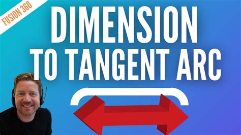 Fusion 360 Tangent Dimension How To Dimension To Arcs Youtube