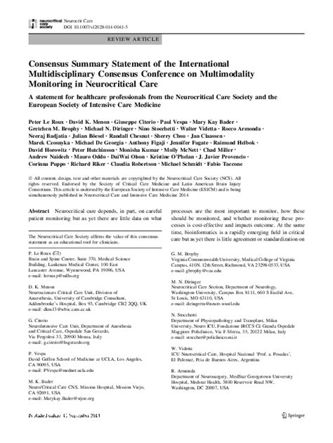 Pdf The International Multidisciplinary Consensus Conference On