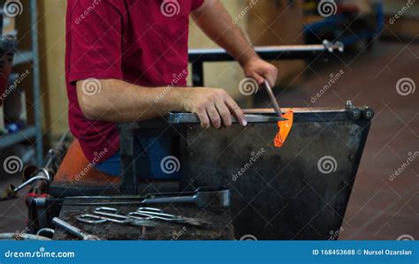 Glass blowing art stock photo. Image of blowing, appliance - 168453688