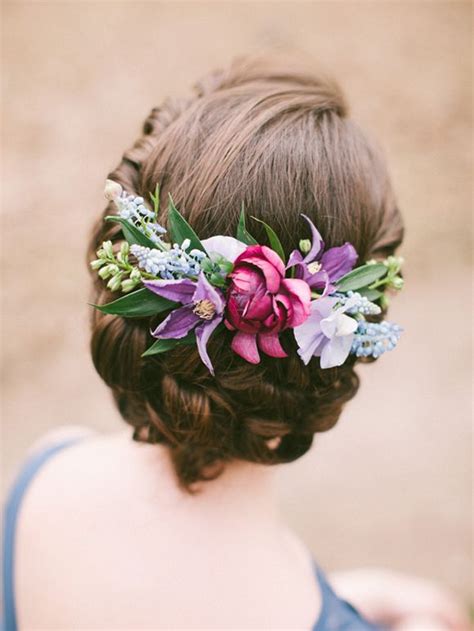 46 Romantic Wedding Hairstyles With Flower Crown Diy Tutorials Deer Pearl Flowers