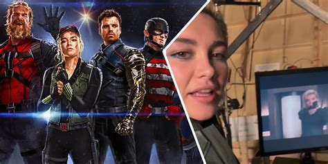 Thunderbolts First Look Revealed By Florence Pugh In Bts Sneak Peek At