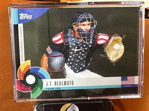 2023 Topps World Baseball Classic Global Stars Jt Realmuto Black Sp