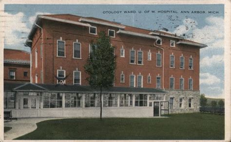 Otology Ward University Of Michigan Hospital Ann Arbor Mi Postcard