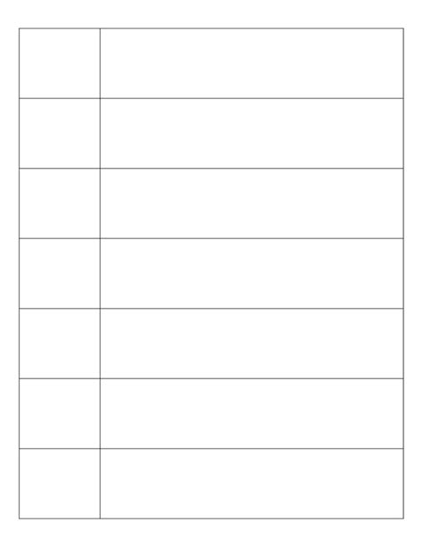 Free Printable 2 Column Chart Templates With Pdf Printables Hub