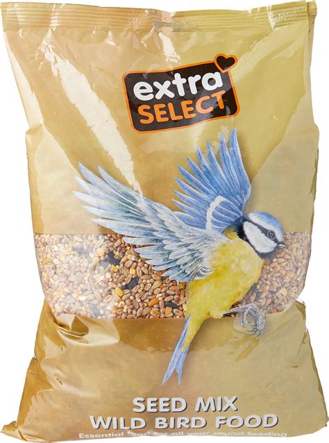 Extra Select Wild Bird Seed Mix With Black Sunflower Seeds Wheat Dari