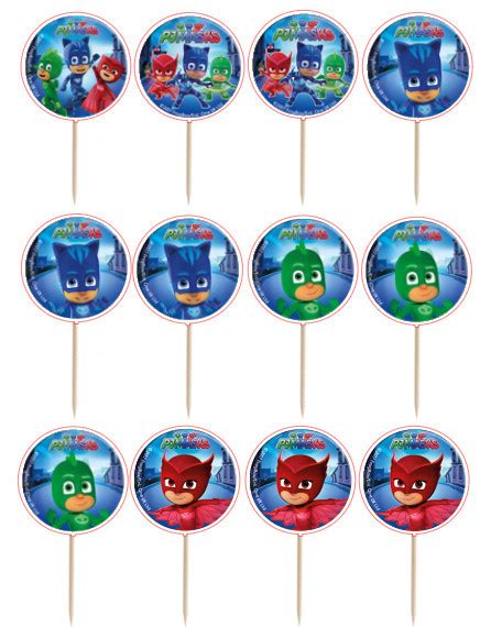 Mini Toppers Pj Masks Festasparty