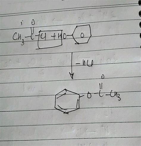 Sodium Phenolate Reacts With Acetyl Chloride To Form