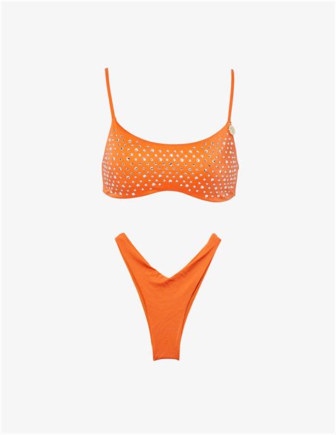 Shop 4giveness Starry Diamonds Bikini Top And Briefs On Rinascente