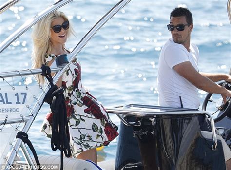 Victoria Silvstedt Flashes Her Behind As She Boards A Boat In Cannes