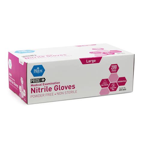 Buy Medpride Medical Examination Nitrile Gloves Large Box Of 200 Blue