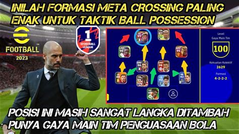 Inilah Formasi Spesial Paling Enak Untuk Umpan Meta Crossing Terbaik Di