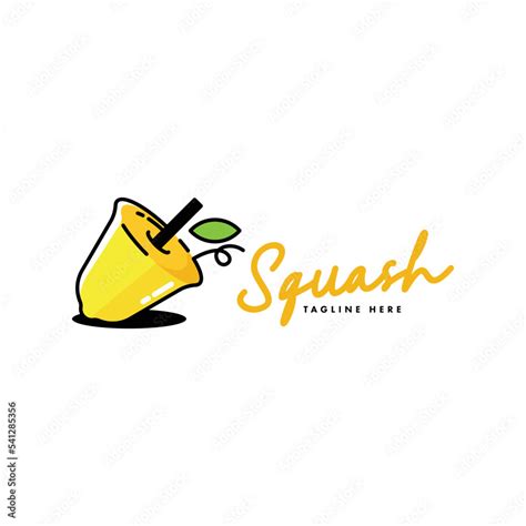 Squash Logo Design Concept for Business and Branding. Fresh Juice Drink ...