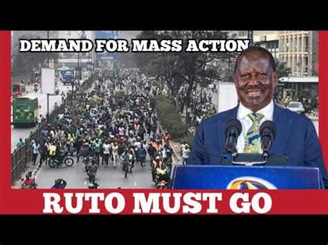 Drama In Mt Kenya As Uda Supporters Begged Raila To Call For Mass