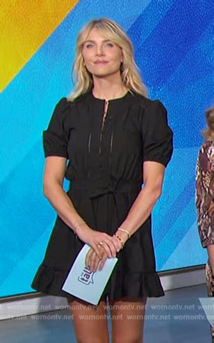 Wornontv Amandas Black Tie Waist Mini Dress On The Talk Amanda