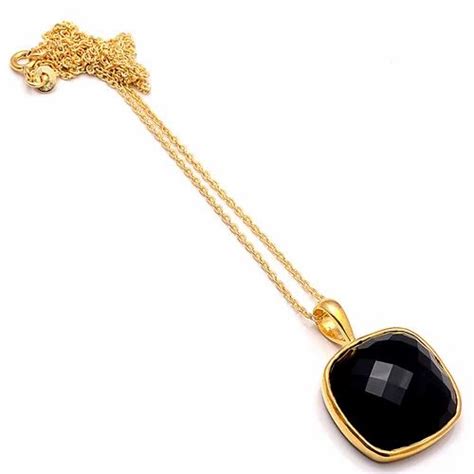 Sterling Silver Black Onyx Gemstone Pendant At Best Price In Jaipur