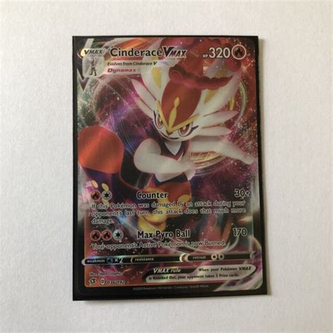 Pokemon Tcg Cinderace Vmax 036 192 Rare Swsh Rebel Clash Ebay