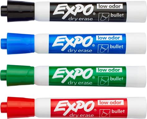 Amazon Expo Low Odor Dry Erase Markers Bullet Tip Assorted