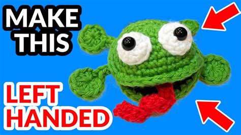 Splat Frog Beginner Friendly Crochet Amigurumi Tutorial Left Handed