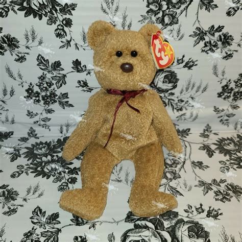 Ty Beanie Baby Curly With Brown Nose 1996 Retired Pe Pellets Tag