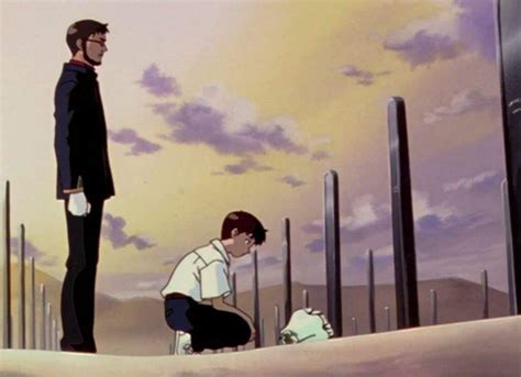 Evangelion Shinji And Gendo Neon Genesis Evangelion Evangelion Neon