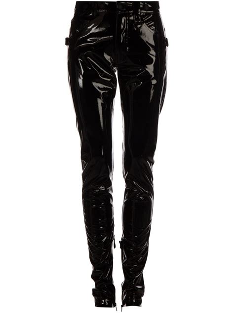 Ktz Pvc Trousers In Black For Men Lyst