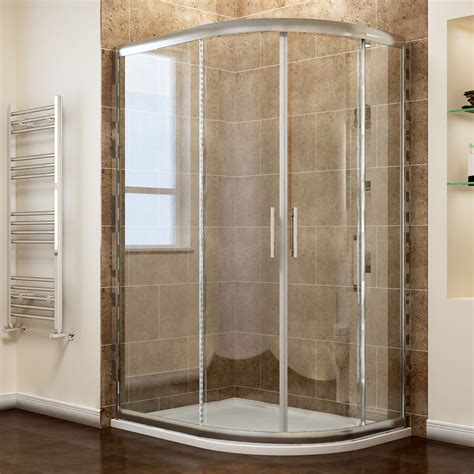 Elegant Quadrant Shower Cubicle Enclosure Sliding Door 6mm Easy Clean