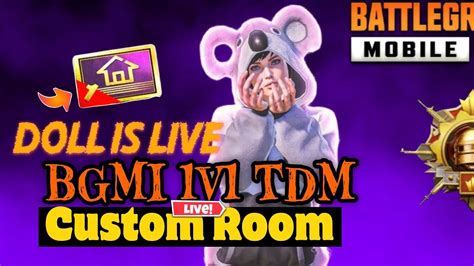 BGMI LIVE CUSTOM ROOM UNLIMITED CUSTOM 1V1 TDM BATTLE GIRLGAMER