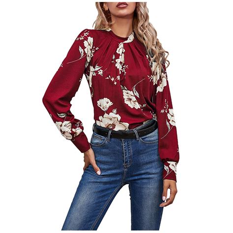 Vrouwen Lente Zomer Ruches Blouse Casual Mode Grandado