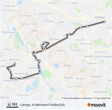 952 Route Schedules Stops Maps Lemgo A Hermann Franke Sch Updated