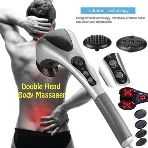 Dorkeri Ponno Double Head Full Body Massager Machine Variable Speed Far Infrared Handheld Body