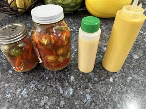 I Made A Yellow Hot Sauce With Lemon Drop Peppers Lemon Starburst Peppers Carrots Onions And