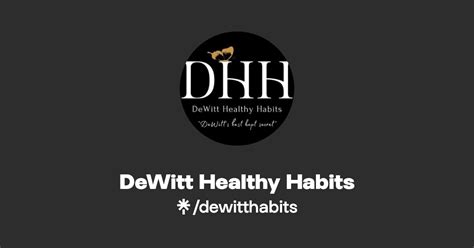 Dewitt Healthy Habits Instagram Facebook Linktree