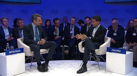 Davos Am A Conversation With Kyriakos Mitsotakis Prime Minister Of