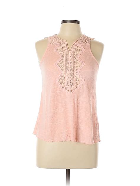 Love J Crochet Pink Sleeveless Top Size L 55 Off Thredup