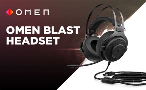 HP OMEN Blast Auriculares Gaming Con Cable Sonido Envolvente 7 1